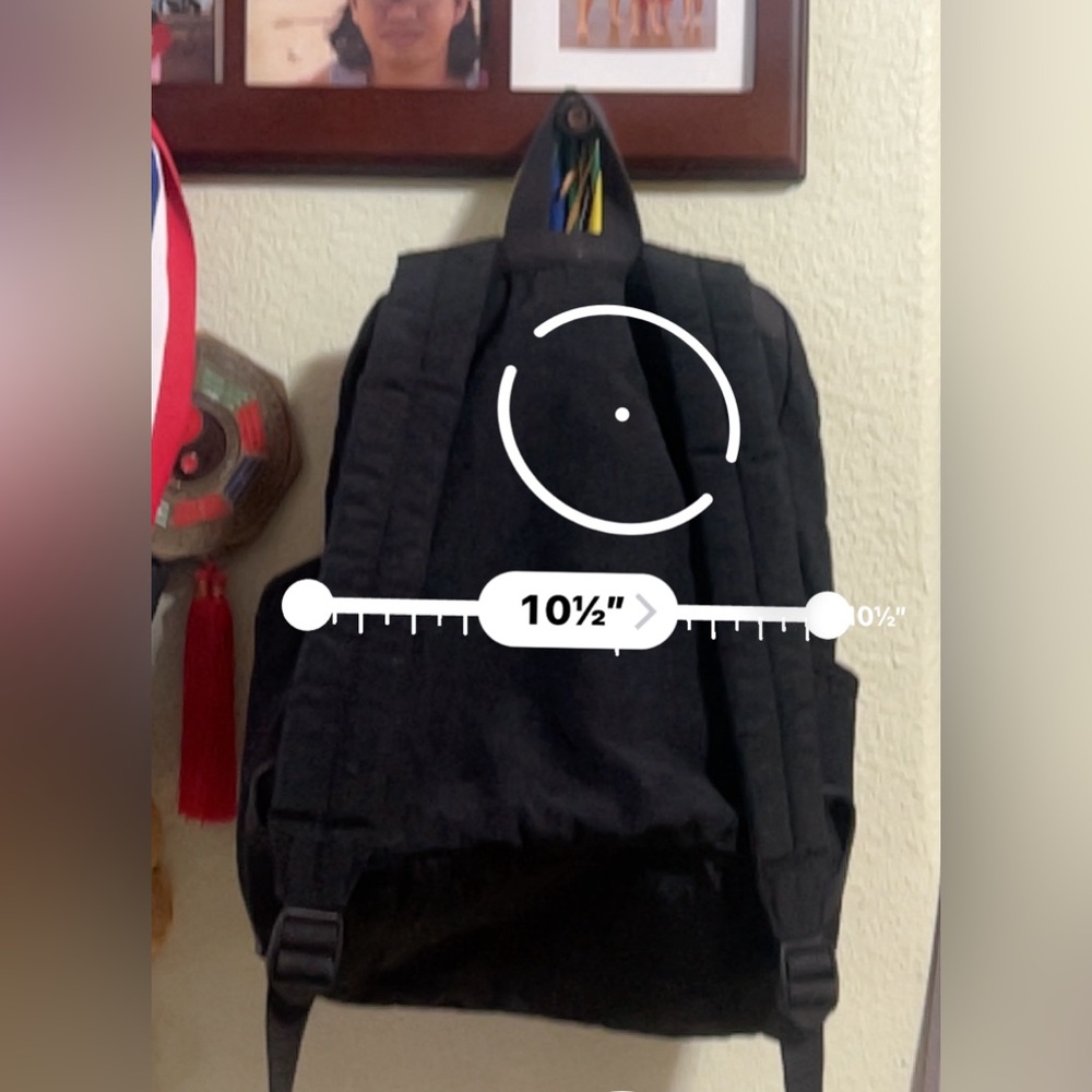 Kipling Bennett Medium Backpack Black Canvas Zipp… - image 3